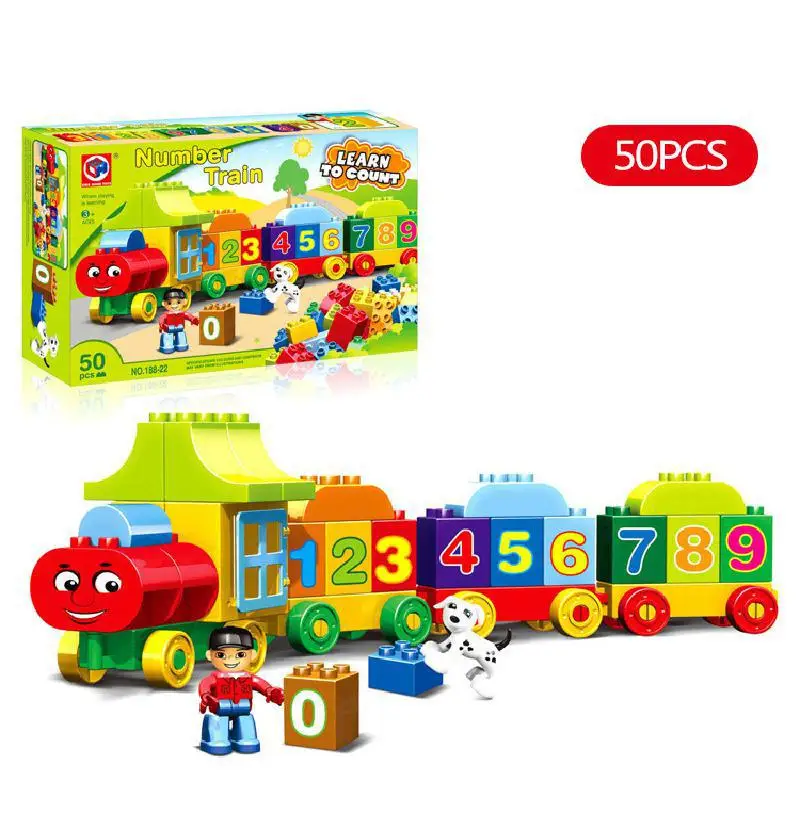 Светло-серый 50pas Building Block Set Diy Train Mode Building Block Digital Game Early Childhood Education Educational Alpinia Oxyphylla Toys - Цвет: Светло-серый