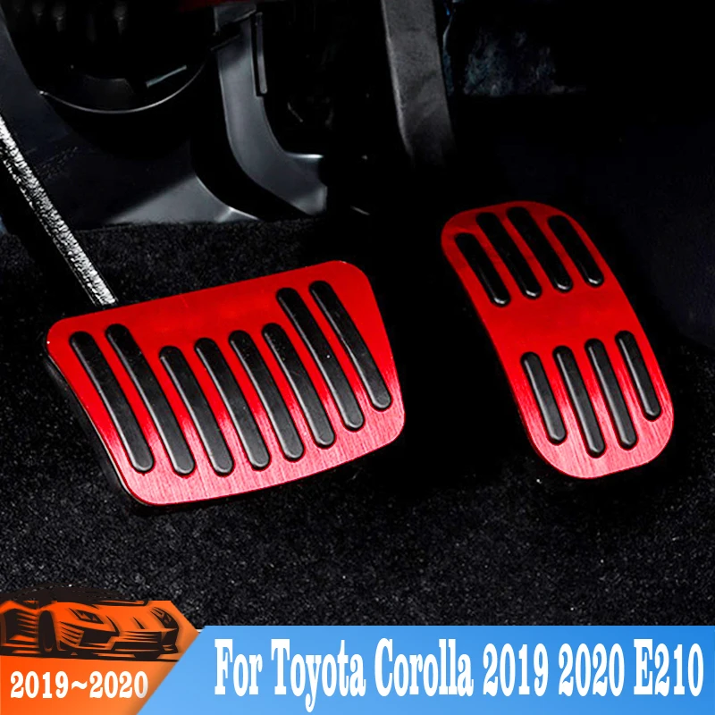 Car Parts Car Fuel Foot Pedal Brake Pedal Cover For Toyota Corolla 2019 2020 Aluminum Alloy Car Accessories