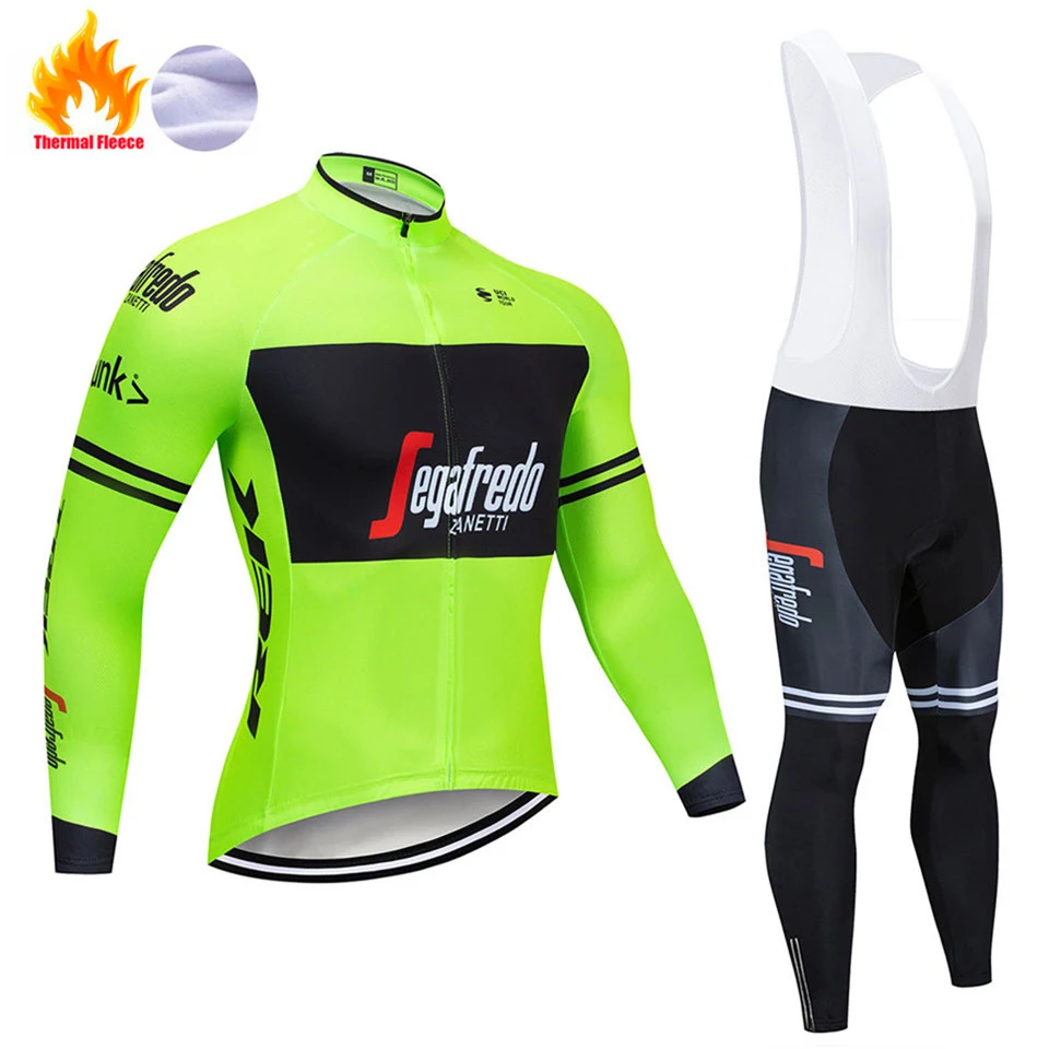 Bib Long suit Treking Pro зимний термальный комплект для велоспорта, одежда для гонок, MTB, велосипедная одежда, анти-пот, для горного велосипеда, велосипедная майка, набор для мужчин - Цвет: Bib Long suit