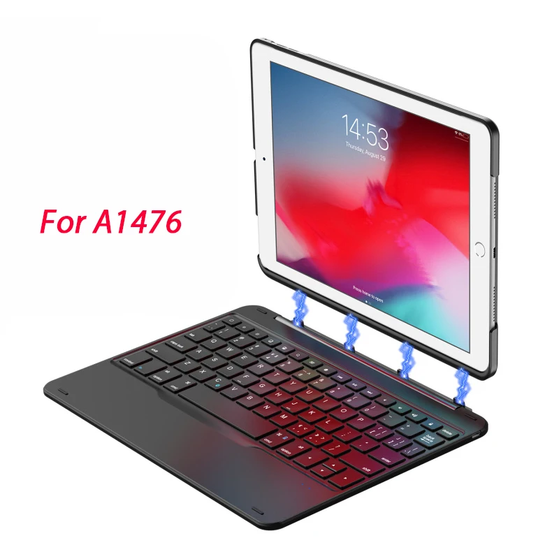 Бизнес Bluetooth беспроводной Чехол для клавиатуры для Apple iPad 9,7 /Pro 9,7 /Air 2 магнитный Смарт флип чехол - Цвет: A1476