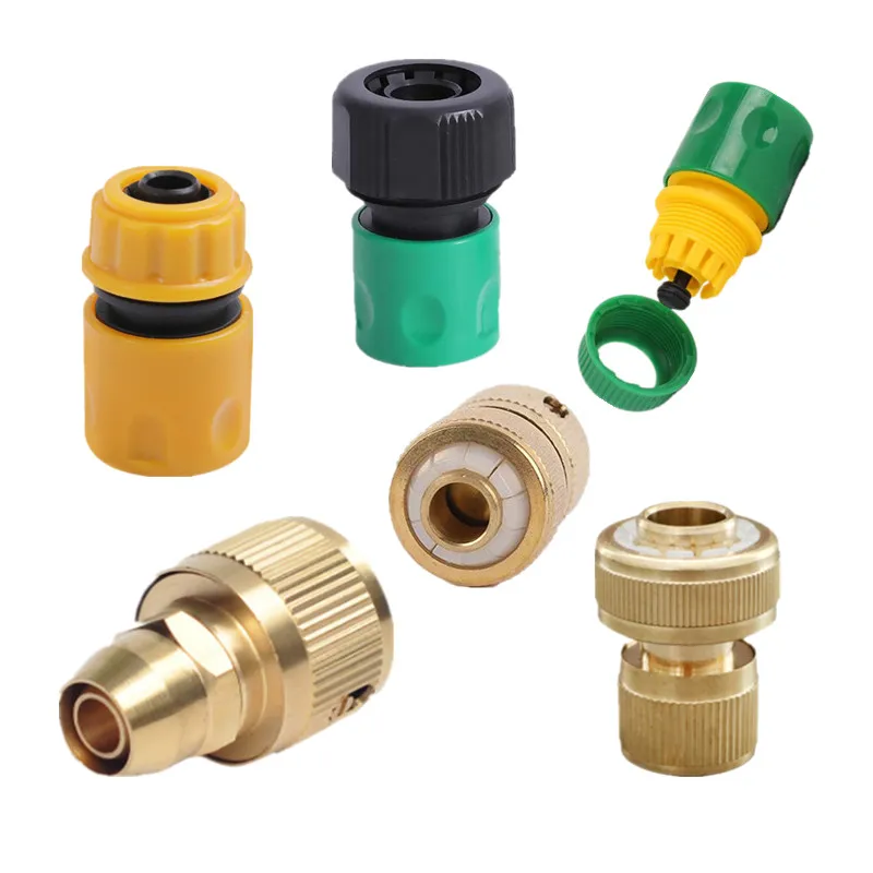 

Wholesales 3/4" Quick Connector Snap-in Quick Garden Hose Pipe Connector Without Water Stop Garden Water Connector Watering X114