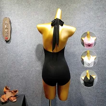 Сексуальная Женская кружевная женская комбинация без рукавов латинский танцевальный Топ танцевальный r трико для взрослых лайкра спандекс танцевальная одежда сзади меньше Костюм Балерины