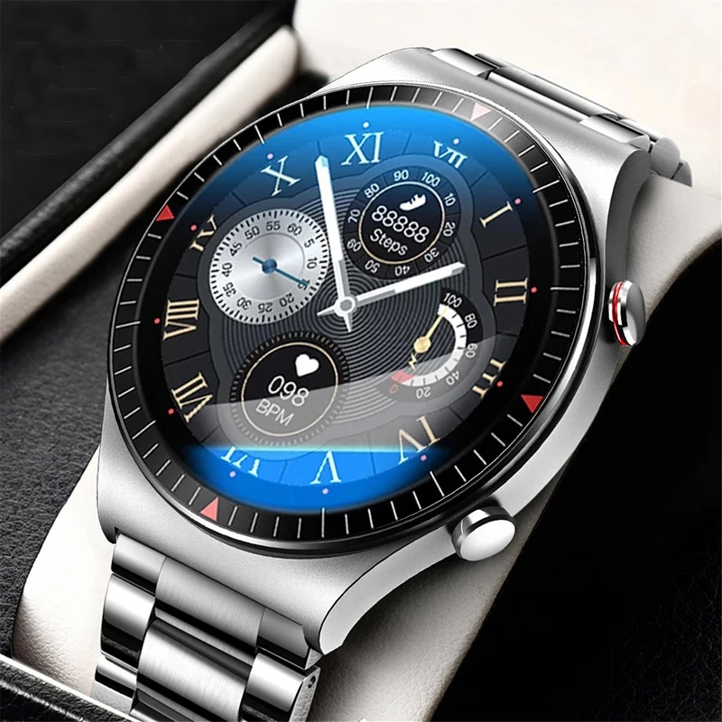 Photo Product GEJIAN Smart Watch Men Music Player Smartwatch Bluetooth Call 2021 New IP67 Waterproof Voice Assistant For Man Android IOS phone