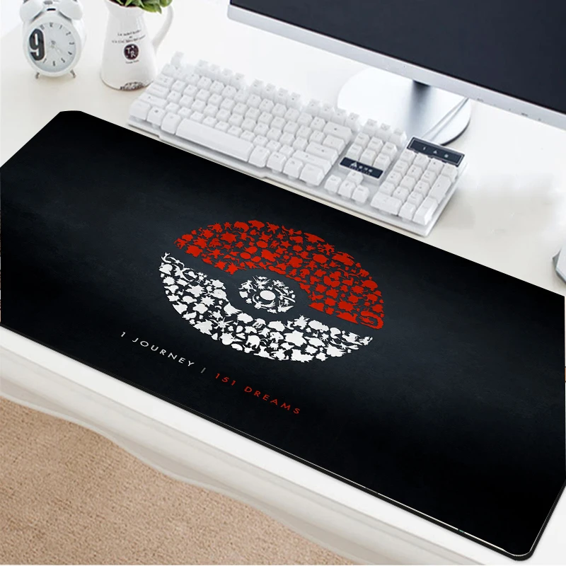 

Yuzuoan Wholesale Pokemoner Elf Ball Printing Mouse Pad Office Computer PC Keyboard Pad Natural Rubber Pad