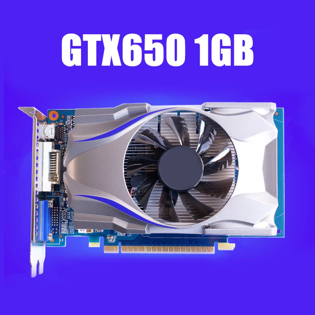 Используется GTX650 видеокарта 1gb 128bit HDMI DVI VGA Графический адаптер оригинальная игровая видео Графическая карта для NVIDIA PC Gaming