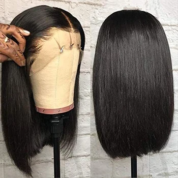 

13x1 Hairline Lace Part Wigs Bob Wig Malaysian Hair Straight Blut Cut Wig For Black Women Wigs Pre Plucked Remy Hair