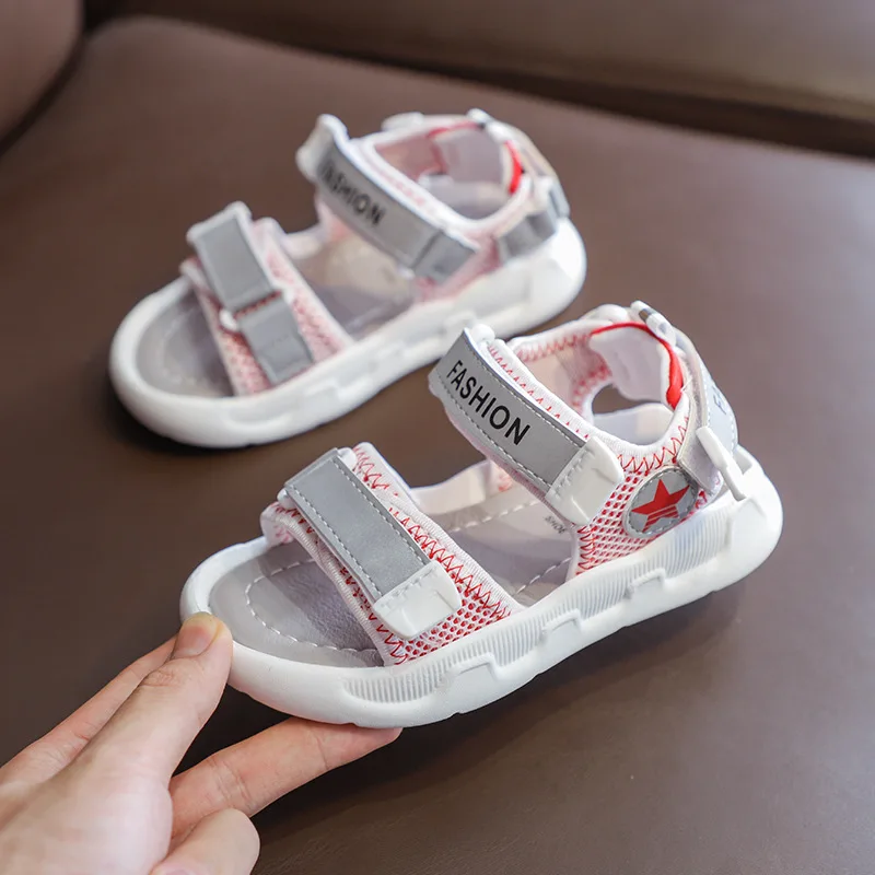 ULKNN 2020 Children Sandals Catamite Beach Girls Shoes Polyurethane Bottom Sandals Fluorescence Sandal New