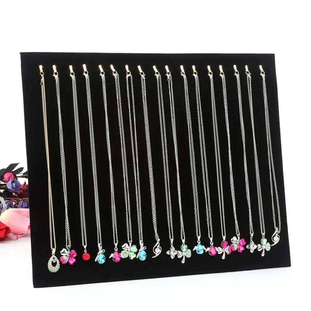 

17 Hooks Necklace Bracelet Hang Show Rack Chain Jewelry Display Holder Stand