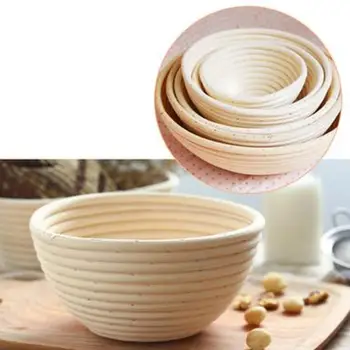 

Various Shapes Fermentation Rattan Basket Country Bread Dough Baguette Baskets Banneton Brotform Proving Proofing E4H2