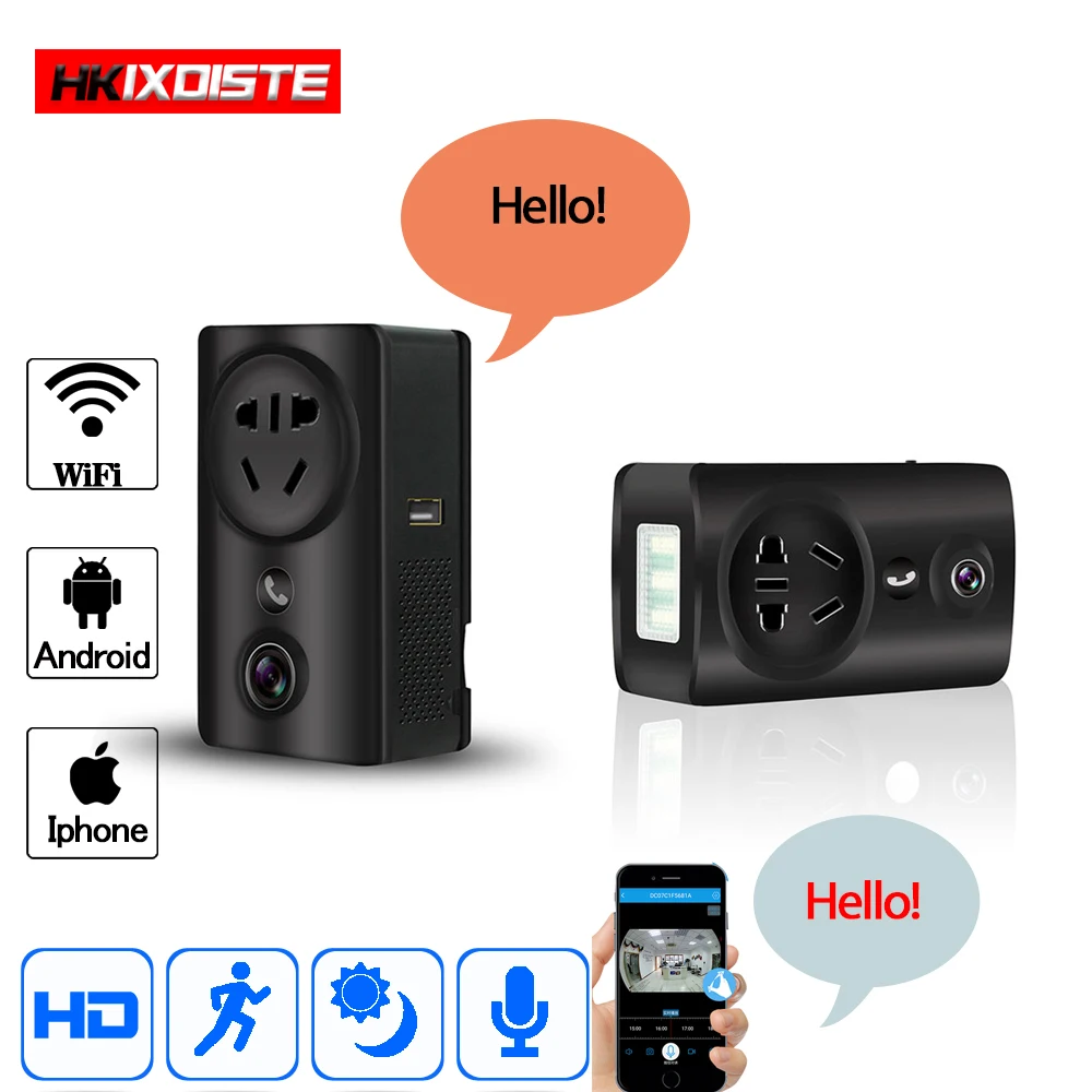 Камера видеонаблюдения hkixdiche H.264 HD 1080P Wi Fi IP USB настенное зарядное устройство