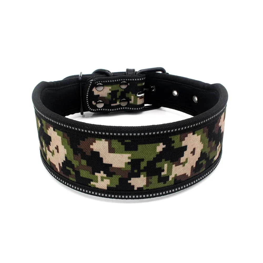 1 pcs Dog Collar Waterproof Reflective Dog Collars Camouflage Breathable Clothing Pet Supplies for Small/ Medium/ Large Dogs