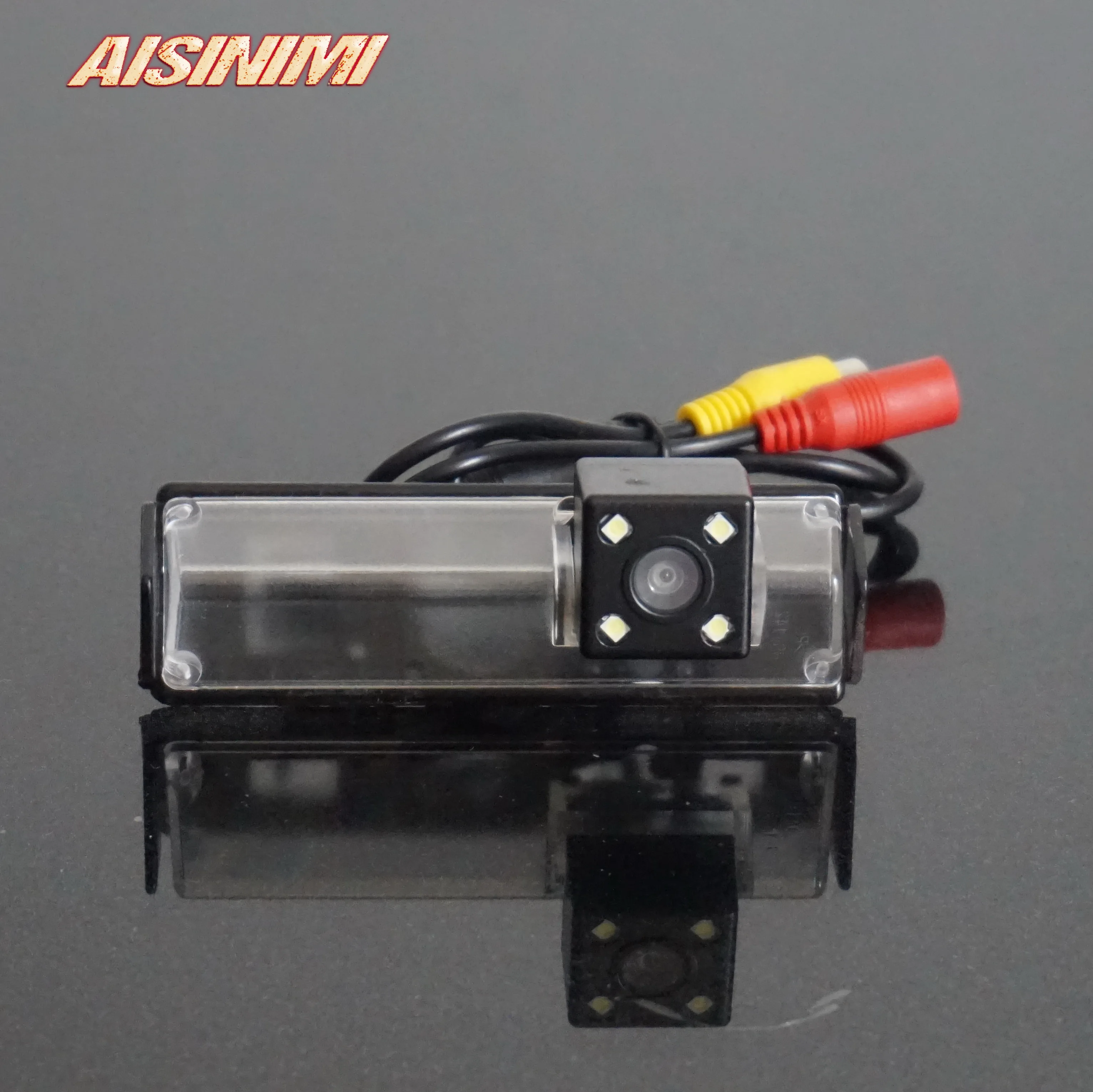 

For Mitsubishi Pajero Sport Pajero Dark Rear view camera With Parking Line Waterproof Night Vision 4LED CCD back up camera