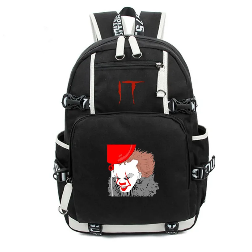 Moive Stephen King's It рюкзак холщовые школьные сумки сумка на плечо с принтом дорожные сумки рюкзак для ноутбука для детей