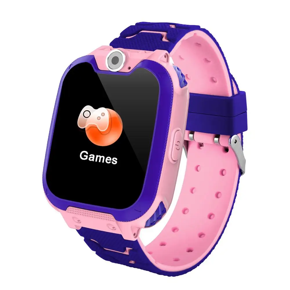 Mpow Kids Смарт-часы, большой экран, телефон, игровые часы с сенсорным экраном, камера, часы с SOS звонком для мальчиков и девочек, детские подарки с 32 Гб картой памяти, Детские умные часы - Цвет: No 32GB card Pink