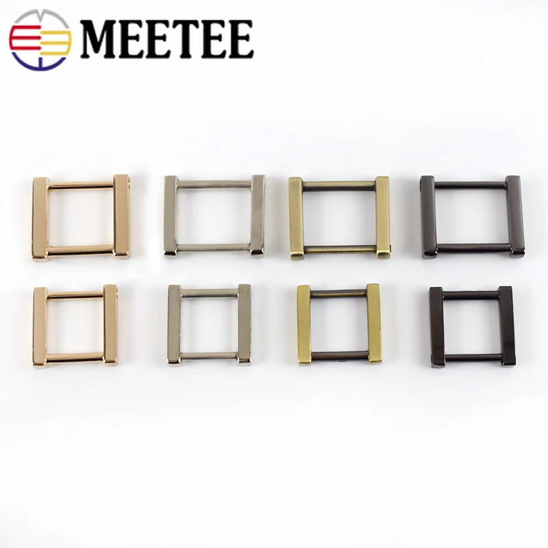 5 шт. съемные винты Meetee квадратные металлические пряжки для сумочки крючки с