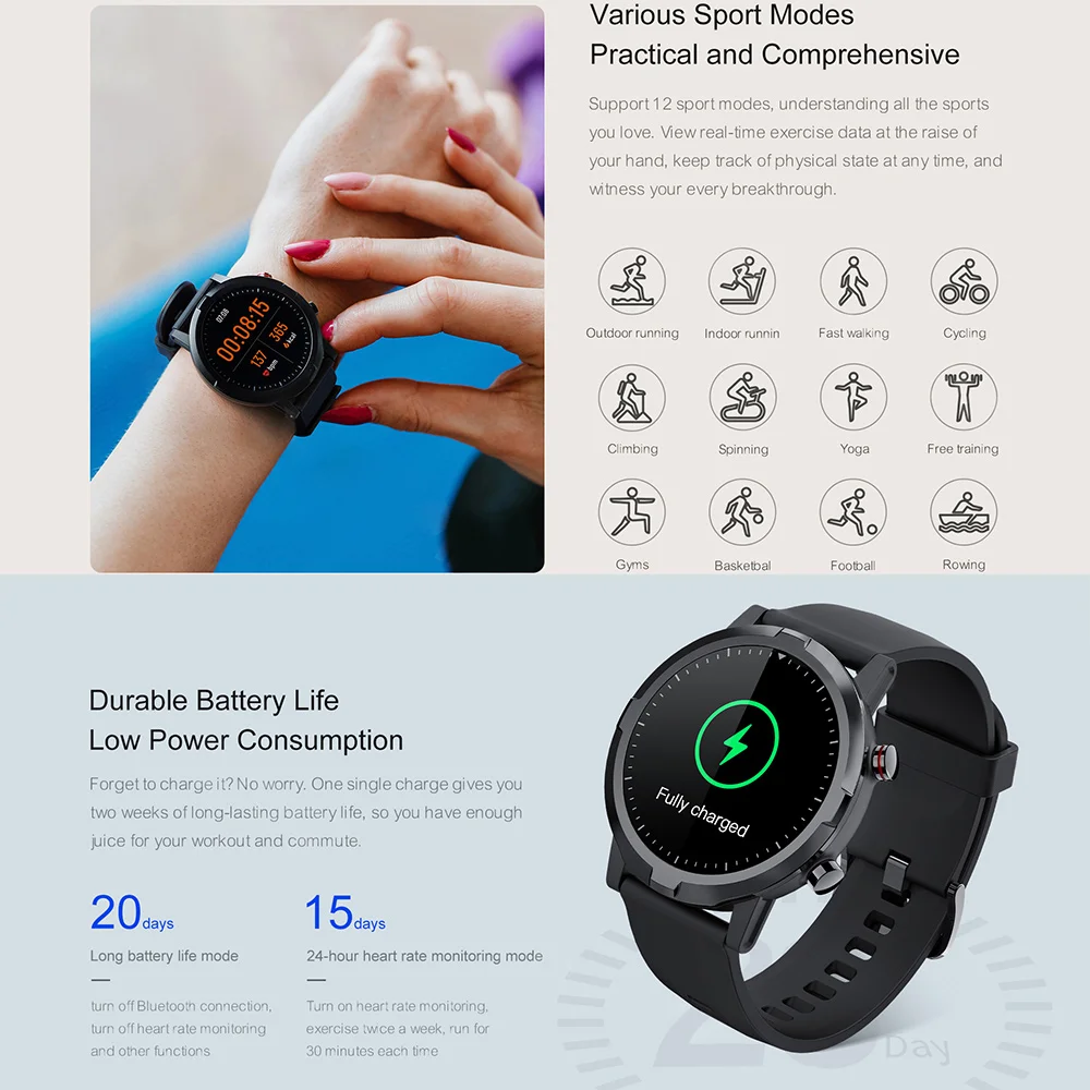Haylou RT LS05S Smart Watch Sports Heart Rate Monitor IP68 18 Hc011a1715e5e4baa9c0e512b5a0b84a5u