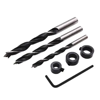 

7Pcs Set Oblique Hole Drill 15 Degree Angle Locator Accessories Bits Hole Jig Kit Woodworking Hand Tools 50JC