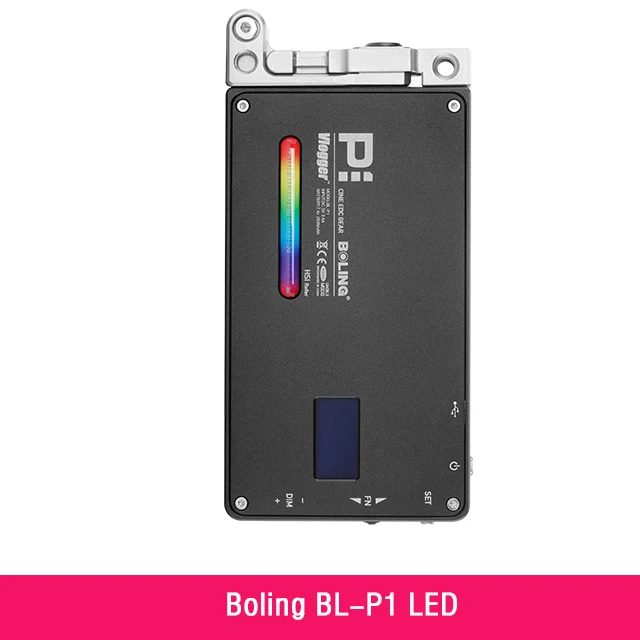 Boling BL-P1 RGB Полноцветный Светодиодный светильник для видеосъемки с регулируемой яркостью для студийной цифровой зеркальной камеры светильник для Vlogging Live BL P1 - Цвет: standard box
