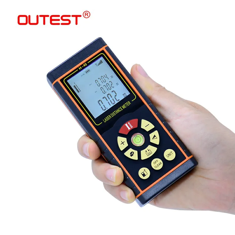 OUTEST Trena Laser Range Finder Rangefinder Laser Distance Meter 40M 60M 80M 100M Medidor Laser Ruler Roulette Tester Tool