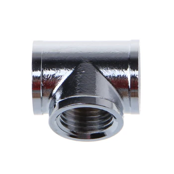 

T Shape Tee Splitter 3 Way Connector G1/4 Thread Computer Water Cooling Fitting Drop Ship