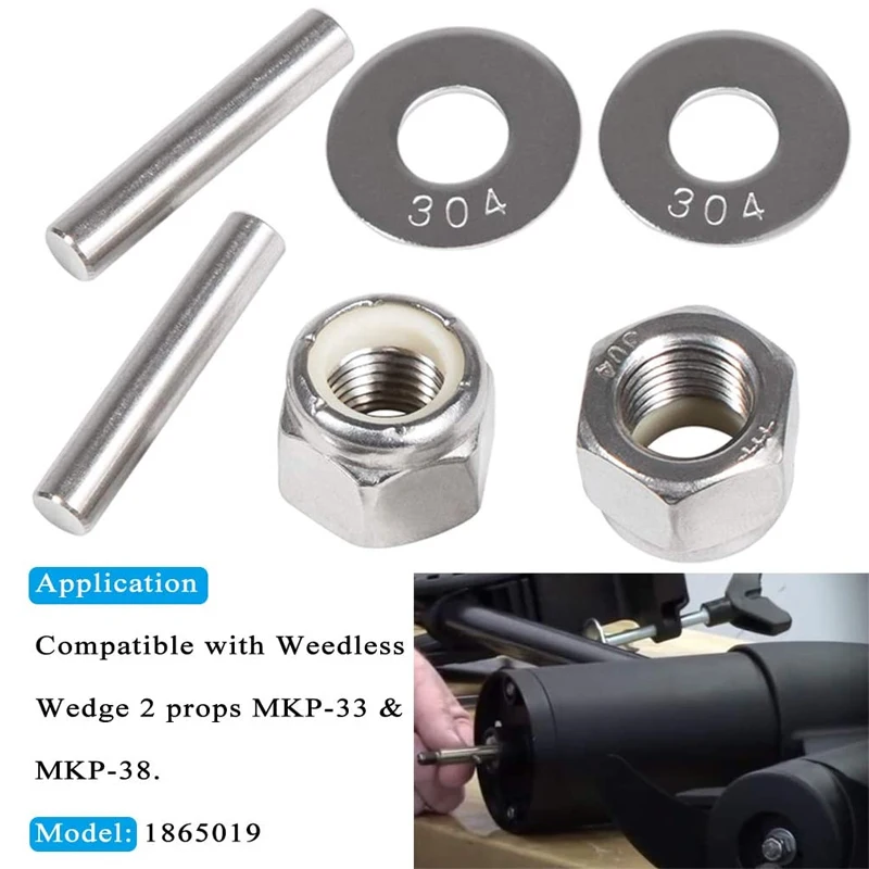 6 Pack MKP-34 Prop & Nut Kit E Fits for Minn Kota Trolling Motor Includes Prop Nut & Washer 1865019