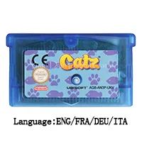 Красный 32 бит видеоигры картридж Консоли Карты Краш серии ЕС Версия для nintendo GBA - Цвет: Красный