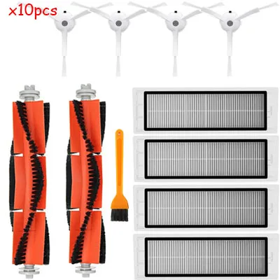 

4 HEPA Filter + 4 Side Brush + 2 Main Brush for Xiaomi MI Robot Vacuum 2 Roborock S50 Vacuum Cleaner Parts Accessories