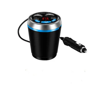 

New Style Cup Holder Multi-functional Car Recharger Bluetooth Hands-free Car Kit Bluetooth FM Transmitter Car MP3