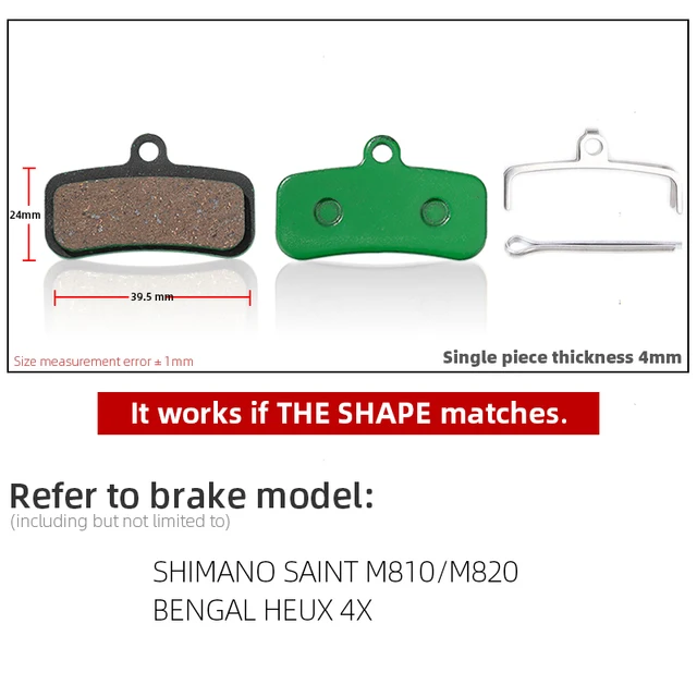 1 Pair Ceramic MTB Bicycle Disc Brake Pads For SHIMANO SRAM AVID HAYES MAGURA FORMULA HOPE Cycling Parts Bike Accessory 851