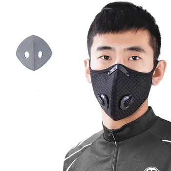 

Reusable Hot Sale Masks with 2 Breathing Valve Filter Protective Anti-fog Dust Mouth Face Mask Filter for your health