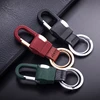 Jobon High-Grade Men Key Chain Custom Lettering Car Key Chains Buckle Leather Classic Key Ring Holder Best Gift Carbine Jewelry ► Photo 1/6