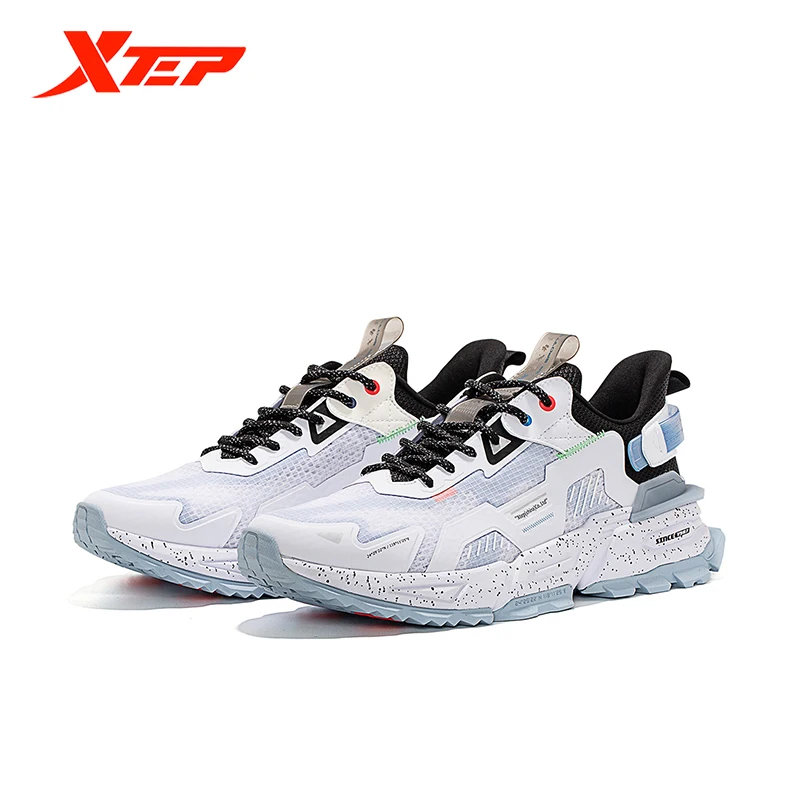 Xtep Men's Summer Casual Shoes Low-Top Mesh Breathable Sports Shoes Non-Slip Wear-Resistant Basketball Shoes 879219320528