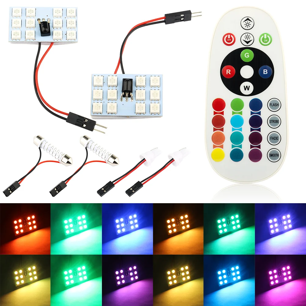 Автомобильный пульт дистанционного управления Rgb Светодиодная панель для