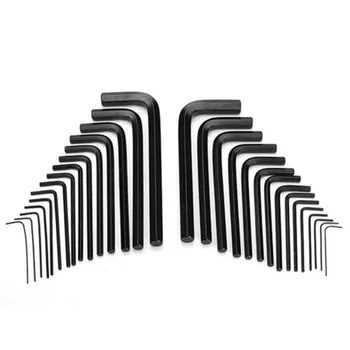 

Allen Wrench Hex Key Set 30 Pcs METRIC And SAE Standard Short Long Arm Steel