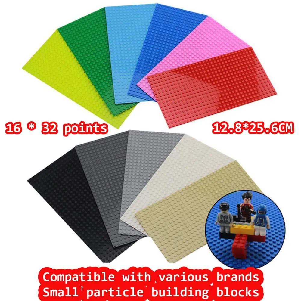 12 8x25 6 см 16x32 точек классические базовые пластины совместимые LegoINGlys woma Baseplates