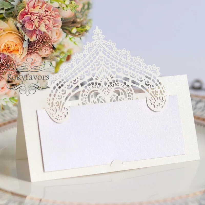 lace crown paper palce card (1)