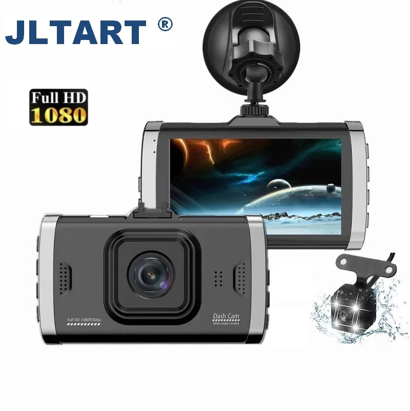 Автомобильный Dvr камера 3 0 &quotэкран Full HD 1080P 30fps двойной объектив с заднего вида
