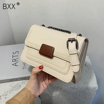 

[BXX] Small PU Leather Crossbody Bags For Women 2020 Autumn Branded Shoulder Handbags and Purses Female Trend Travel Bag 8A004