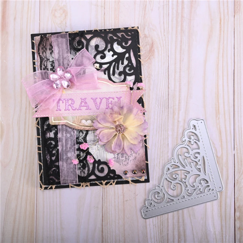 

InLoveArts Corner Dies Flower Lace Frame Metal Cutting Dies for Card Making New 2020 Scrapbooking Album Die Cut Crafts Stencils