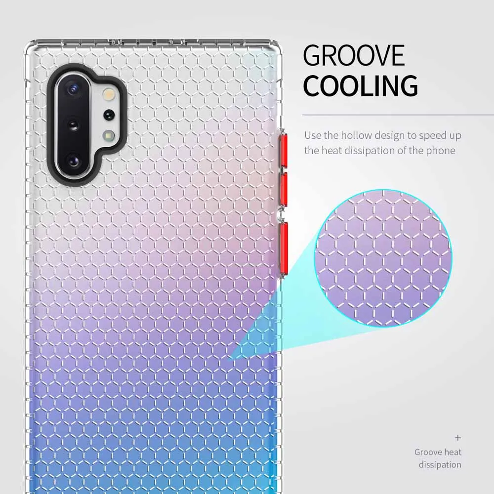Чехол для телефона для samsung Galaxy Note 10 Pro, тонкий и мягкий ТПУ, соты, пространство, все включено, мобильный чехол для телефона, чехол