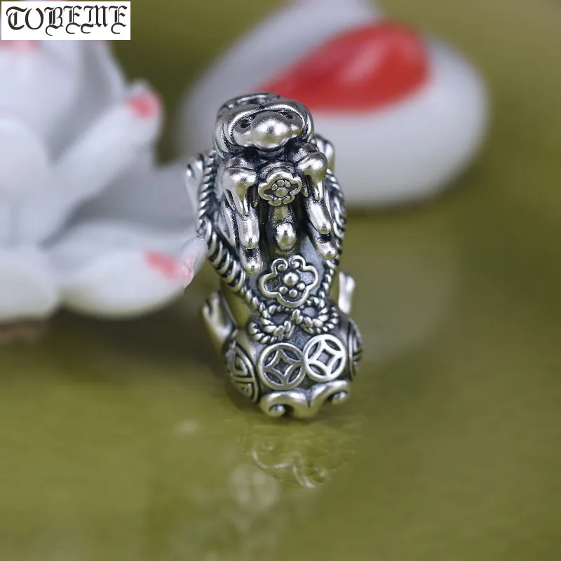 Новинка! 100% 3D 999 серебряные бусины Pixiu винтажные Fengshui Piyao удачи ювелирные изделия