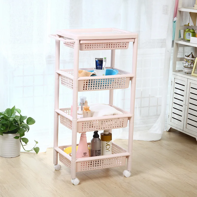 

Manufacturers Direct Selling Four Layer Kitchen Shelves Removable Floor Storage Multilayer Storage Rack Creative Plastic Storage
