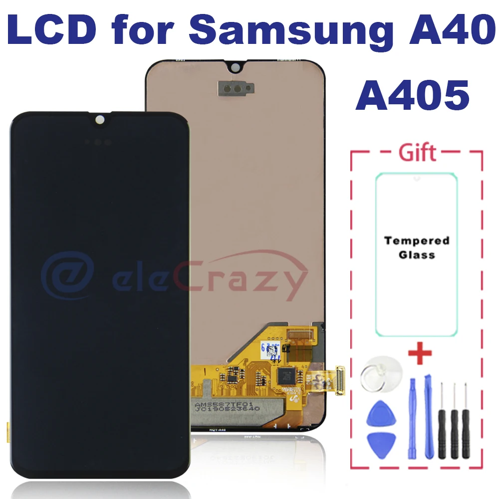 

Original for Samsung Galaxy A40 LCD Display A405 Touch Screen Digitizer Assembly Replacement 100% tested