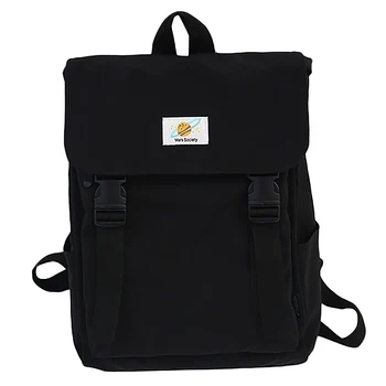 

Backpack Women Nylon School Bags Travel Bag for Teenage Girls Bagpack Rucksack Ladies Black