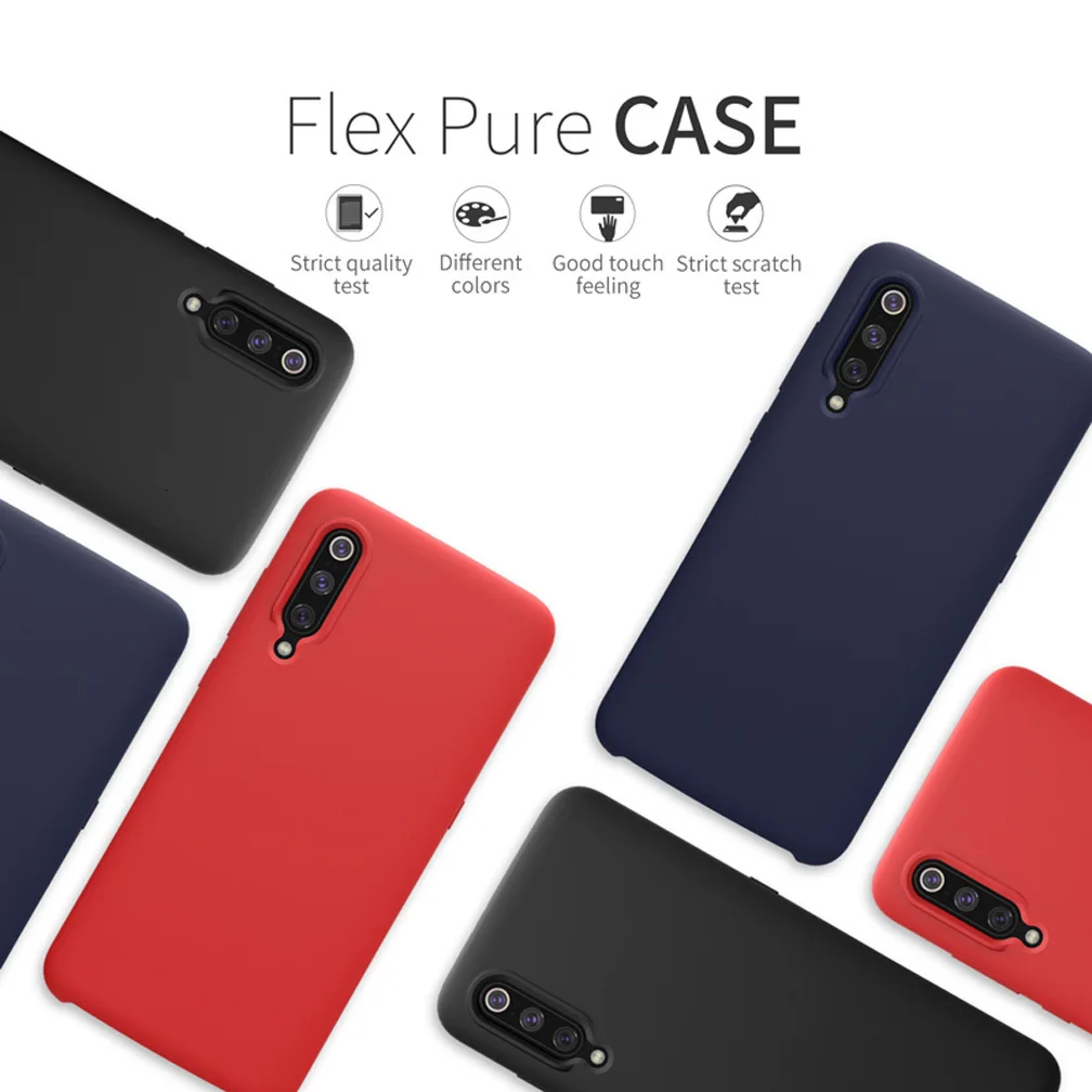 Для Xiaomi Mi 9 explorer чехол защитный чехол Nillkin Flex Pure Тонкий мягкий жидкий силиконовый резиновый противоударный чехол для телефона для Xiaomi Mi 9