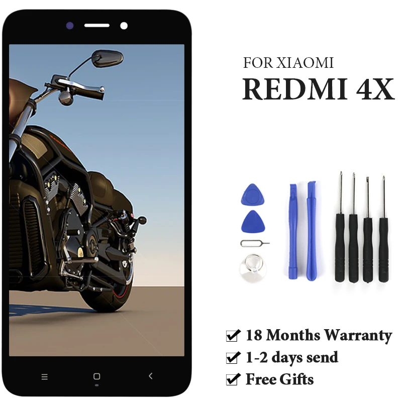 

For Redmi 4X LCD Touch Screen With Frame Digitizer Assembly OEM No Dead Pixel Display Phone Repair Replacement Panel Part