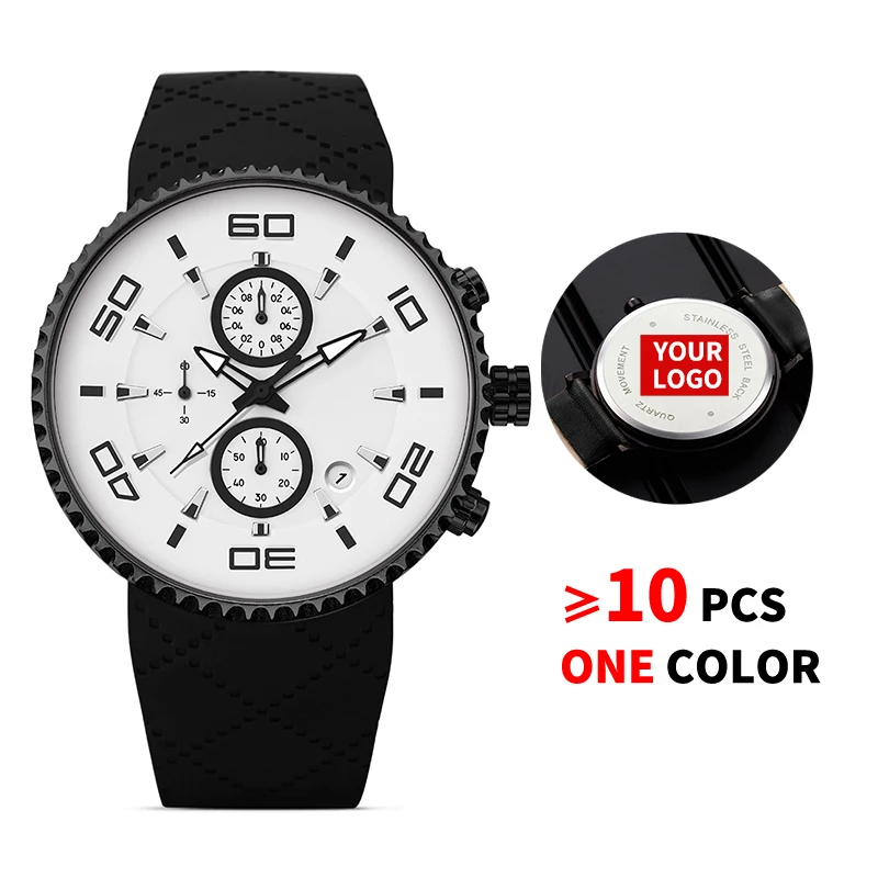 10 шт./лот SINOBI 9739 бесплатный логотип часов на заказ мужские спортивные часы модные мужские секундомер водонепроницаемый хронограф на заказ часы