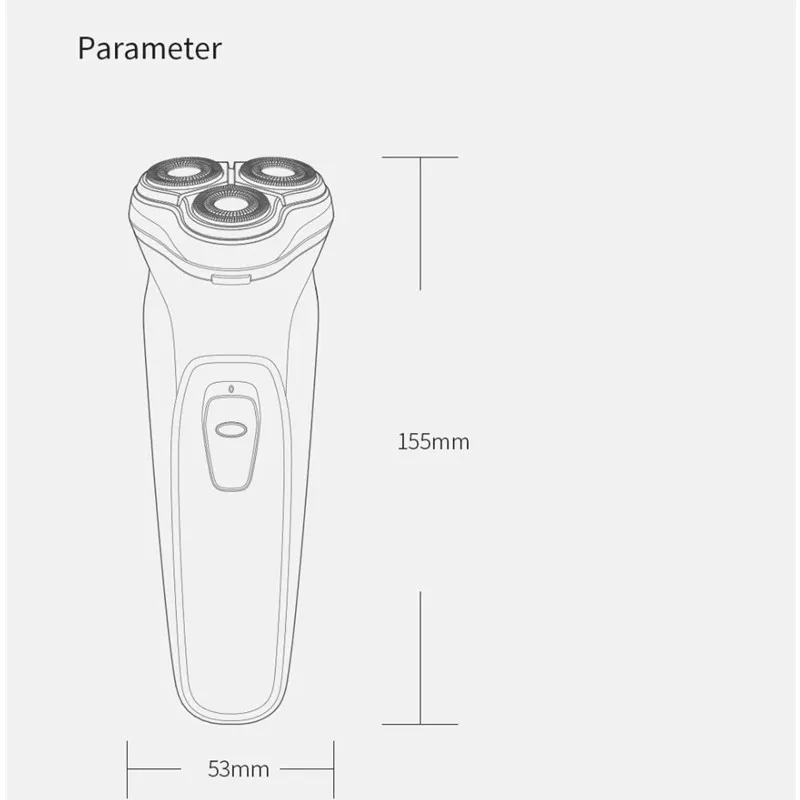 Xiaomi Enchen черный камень 3D электробритва 3 плавающие блокировки защиты Перезаряжаемые бороды бритва триммер Тип с портом типа C для Для мужчин