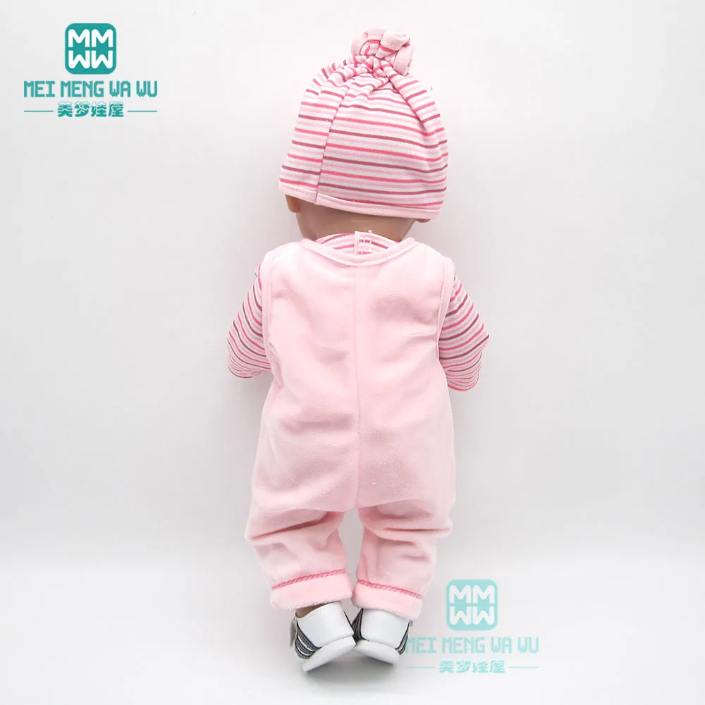 Одежда для куклы, подходит для детей от 43 до 45 см, для новорожденных, кукла и американская кукла, модный жилет из трех предметов платье для девочек