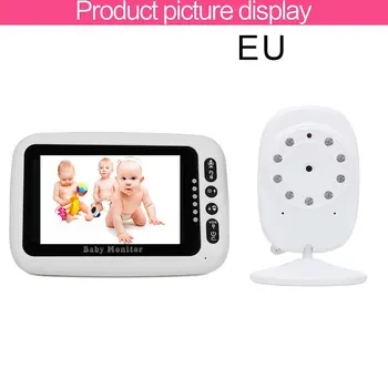 

4.3 inch Wireless Video Color Baby Monitor High Resolution Baby Nanny Security Camera Night Vision Temperature Monitoring